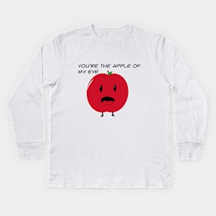 Apple Of My Eye Kids Long Sleeve T-Shirt